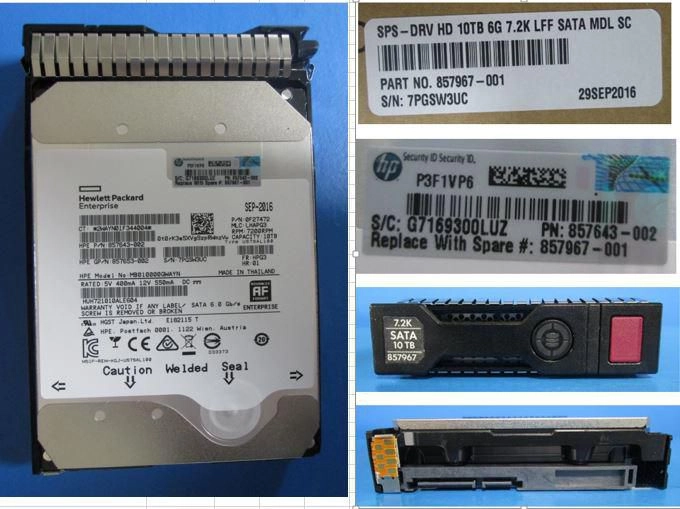 Dysk HP HD 10TB 6G 7