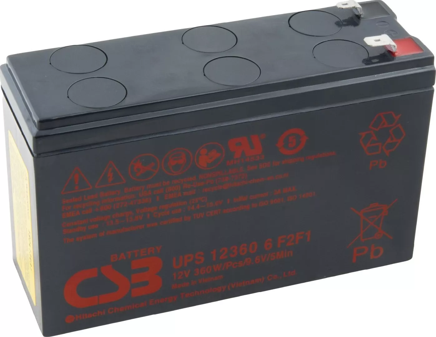 Bateria HP CSB baterie 12V 7Ah