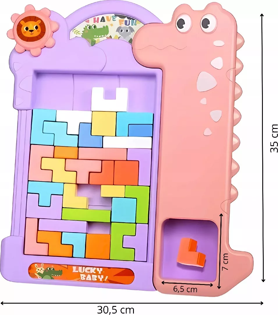 UkÅadanka tetris różowa BY896224R 5901741464869