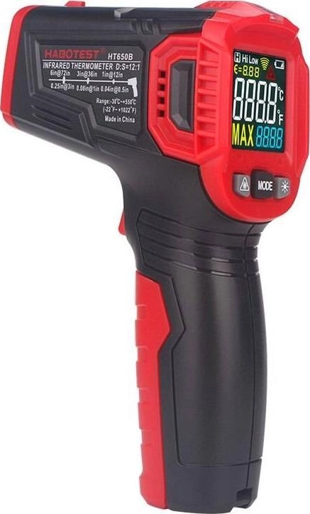 Habotest HT650B laser pyrometer with LCD