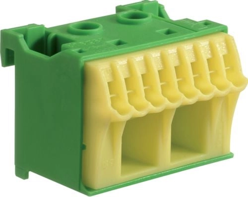Hager Self-terminating block 63A QC green