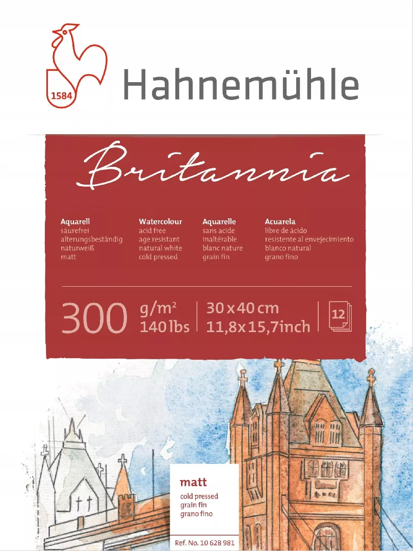 Hahnemühle Britannia Watercolour cold pressed 30x40cm