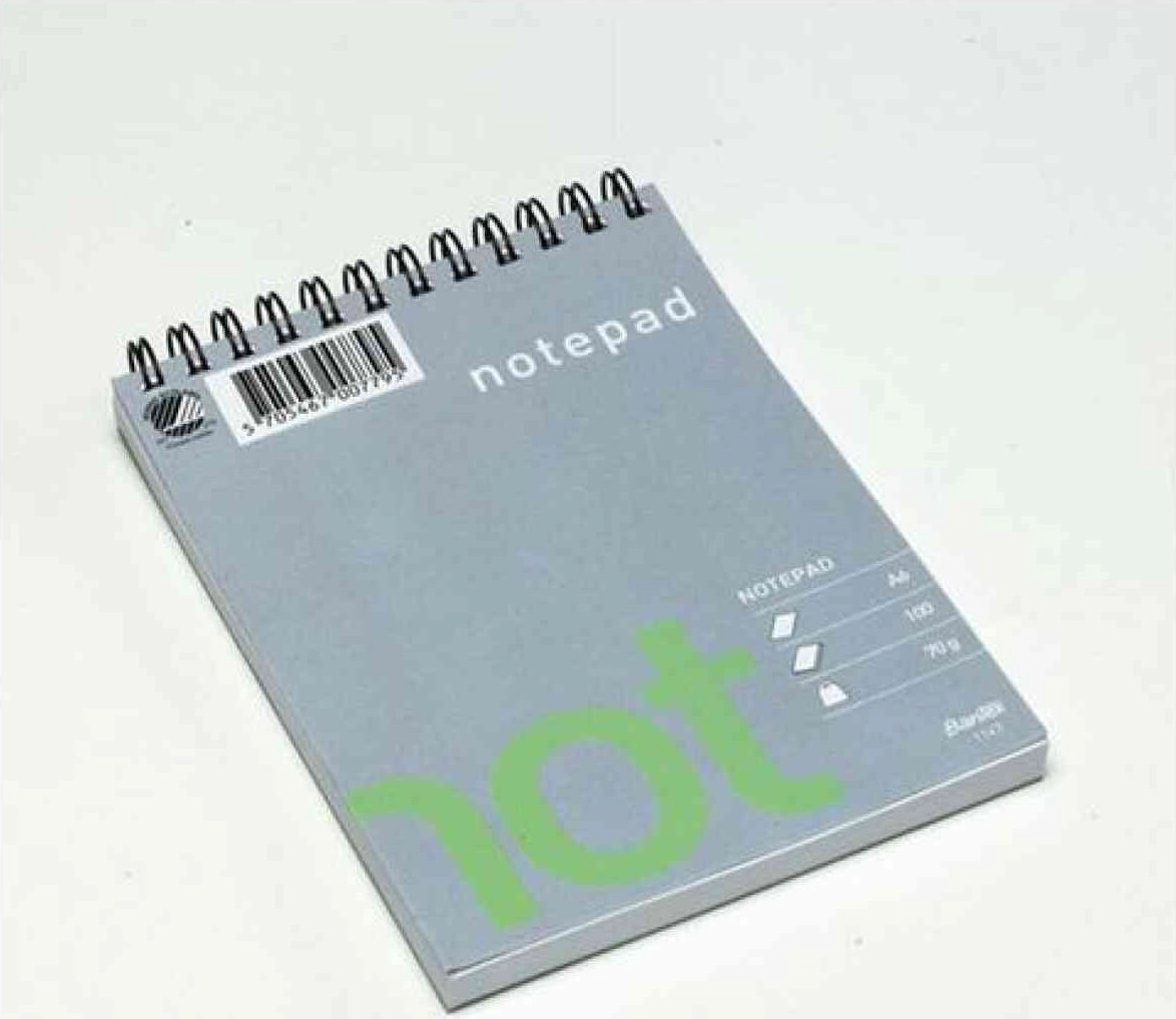 Hamelin Notesblok Bantex Wire-O  A6  ulinjeret