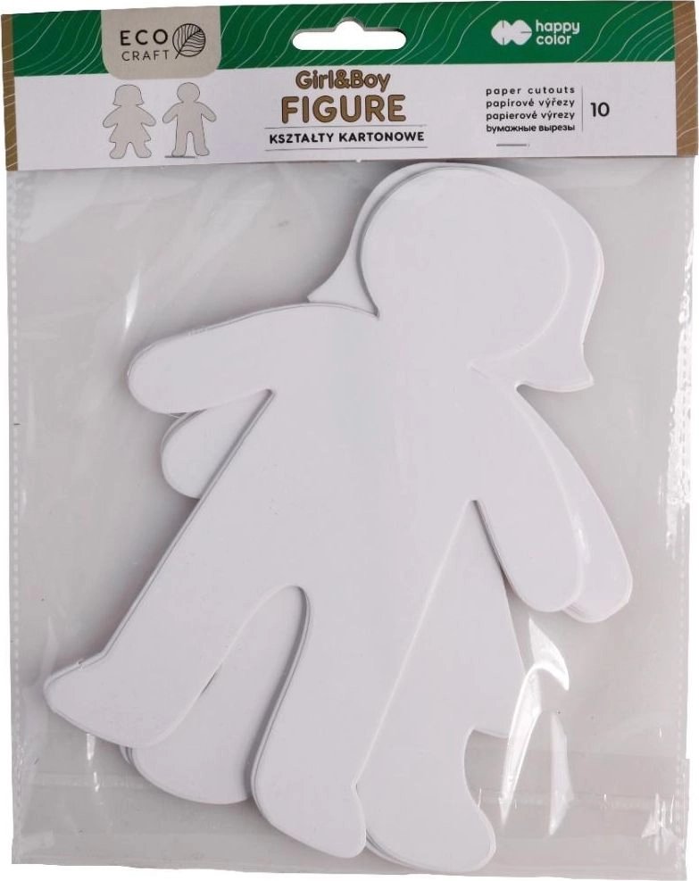 Set of Figure cardboard shapes 10