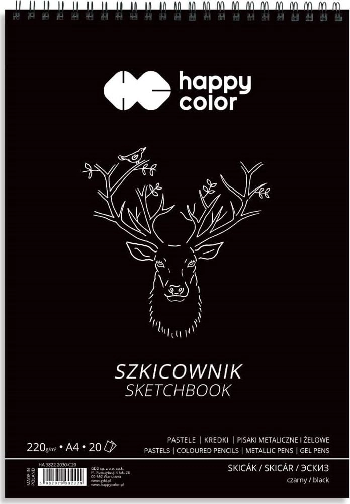 Happy Color Sketchbook A4 20k white