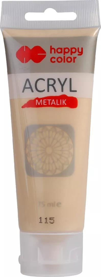 Acrylic paint 75ml light gold metallic