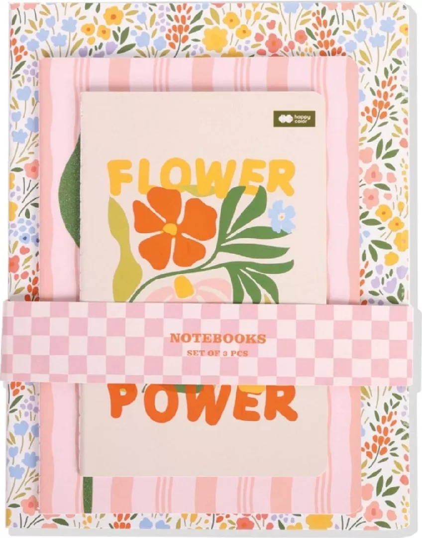 Bloom boho sewn notebook (3 pcs)