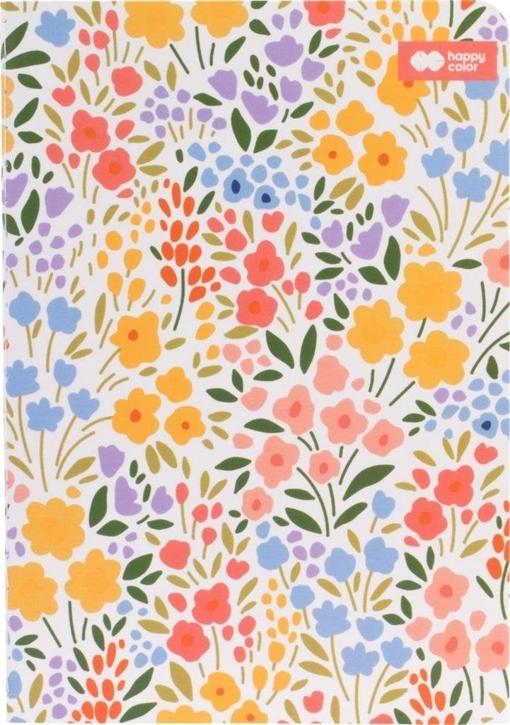 Sewn notebook A6/32K dots Bloom boho