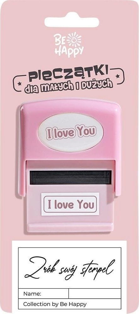 Stamp with the words I love