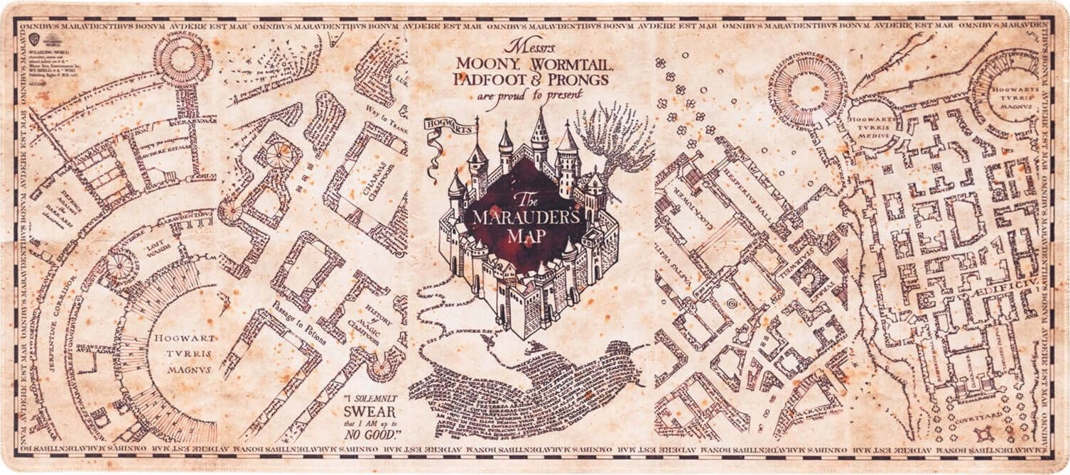 Harry Potter - Gaming/desk mat XXLMarauder`s