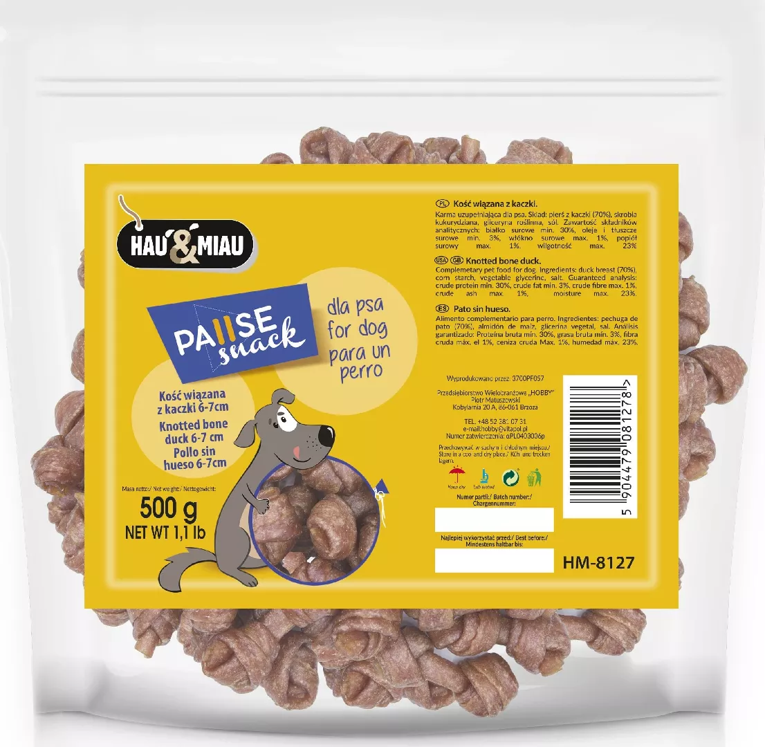 HauMeow BINDED DUCK BONE 6-7cm 500g