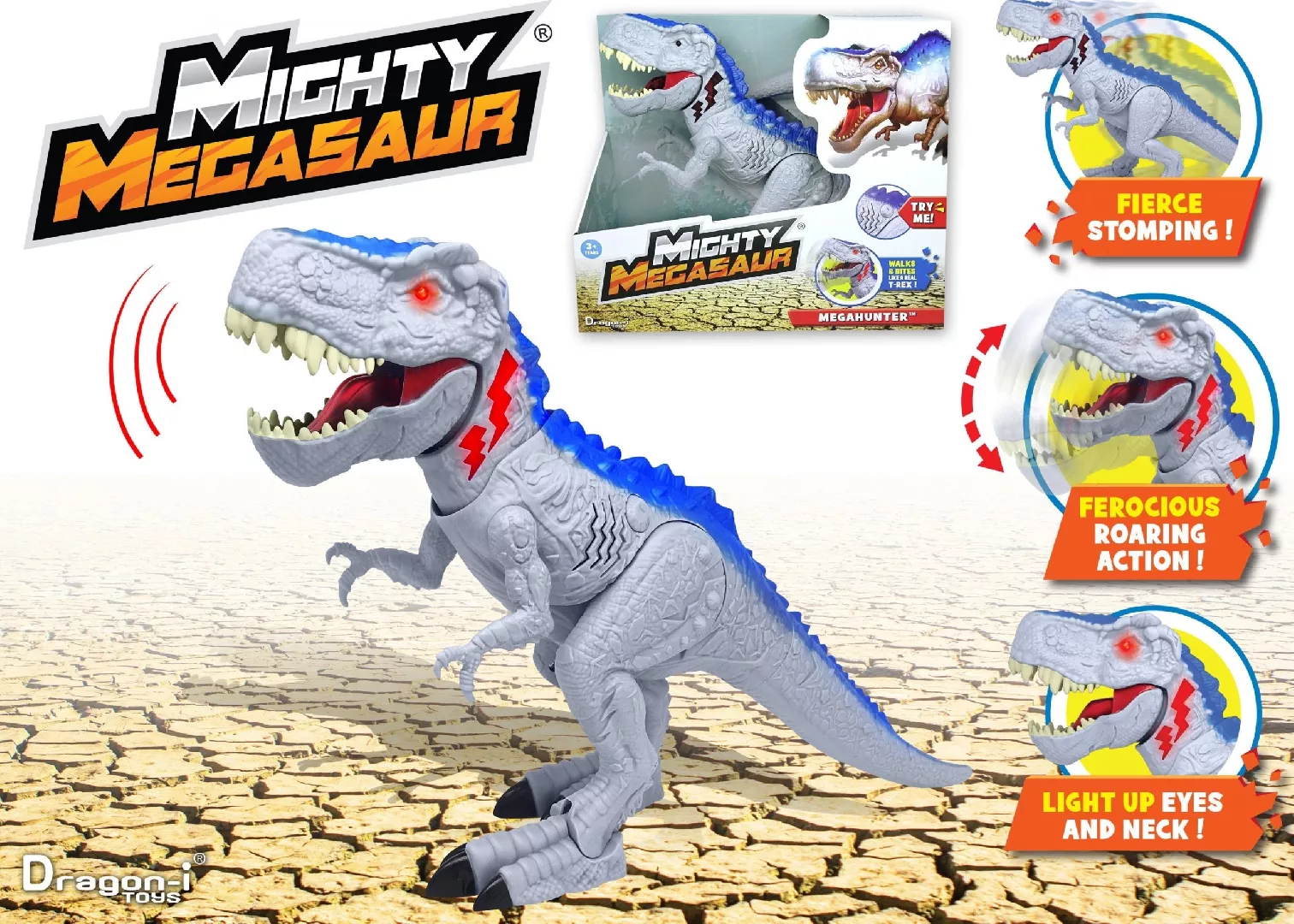 Hedo the Mighty Dinosaur figure in