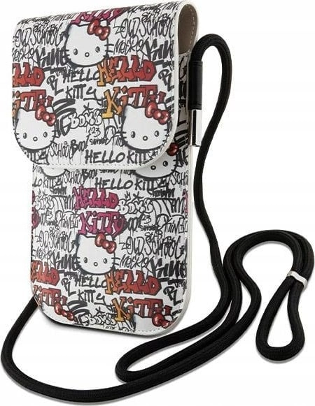 Hello Kitty Leather Tags Graffiti Cord