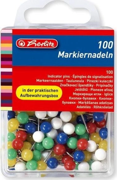 Herlitz Ball pins 100 pcs 242152