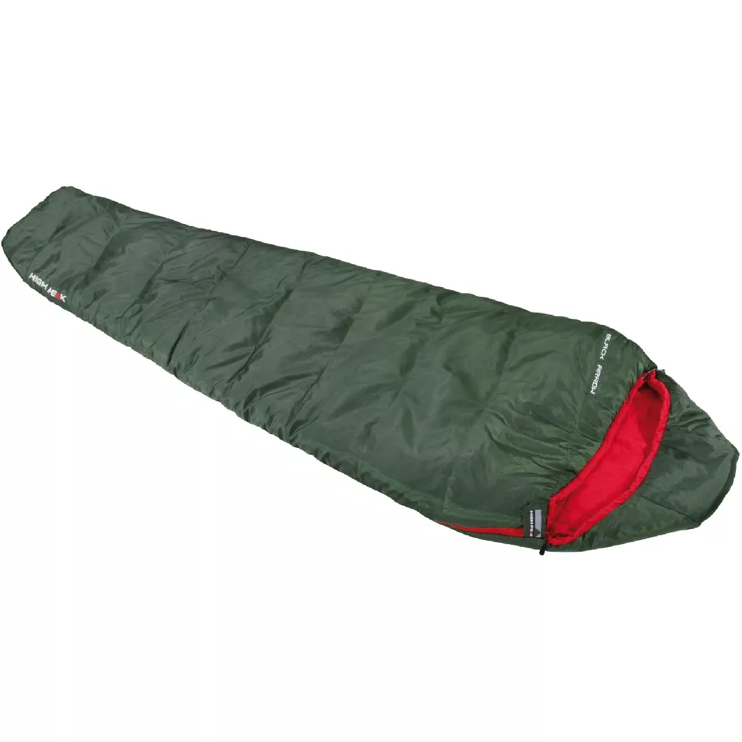 High Peak Mummy Sleeping Bag Black