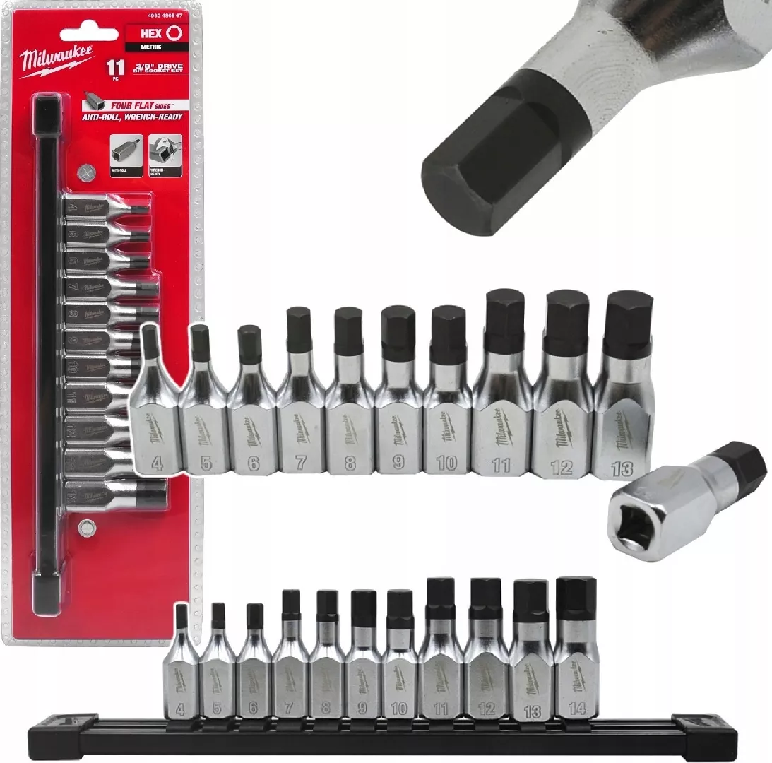 MILWAUKEE SET OF SHANK SOCKETS 11
