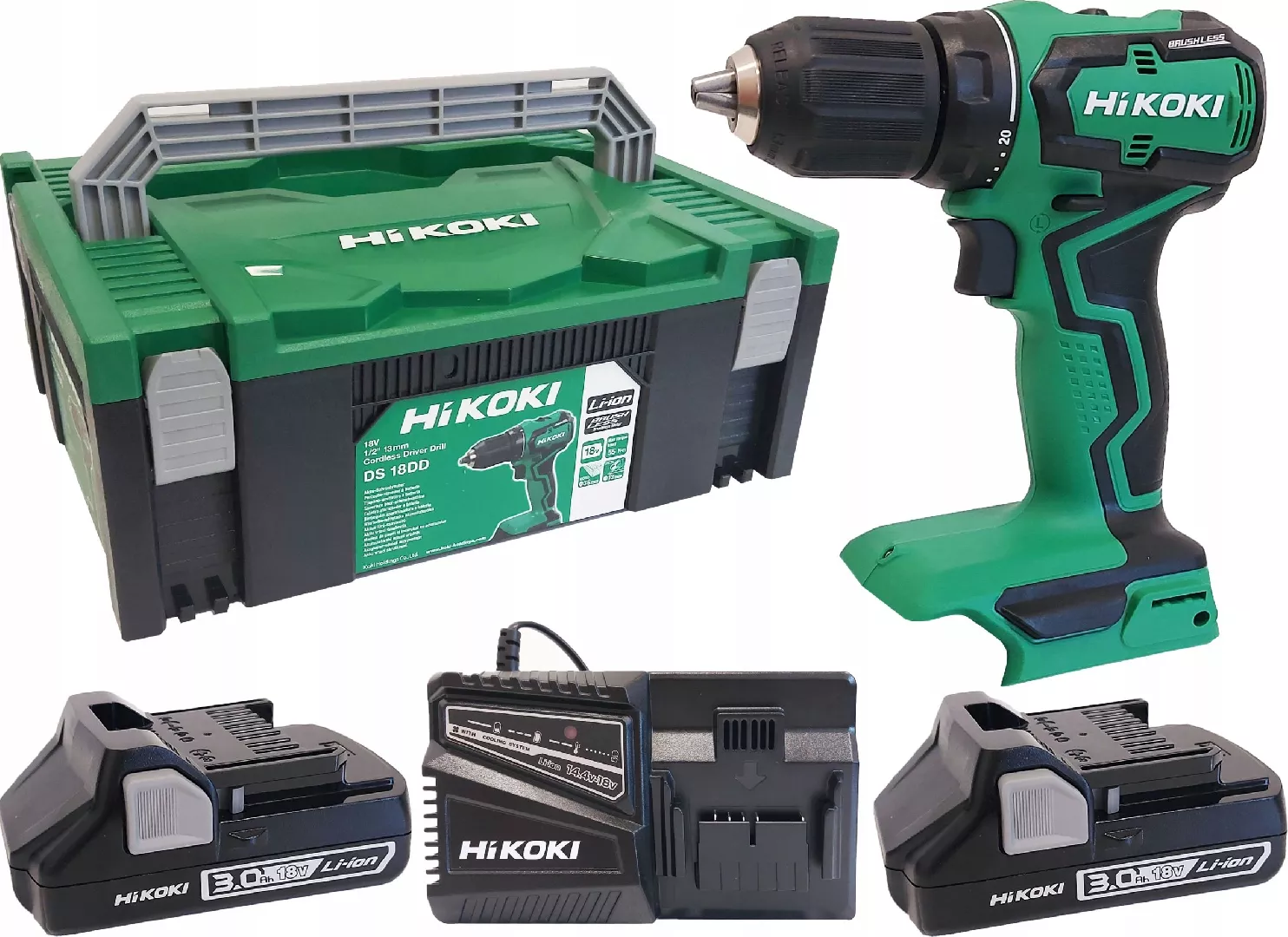HIKOKI SCREWDRIVER 18V ​​DS18DDWPZ 2x5.0Ah