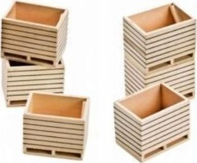 Wooden potato boxes  6 pcs. 610611