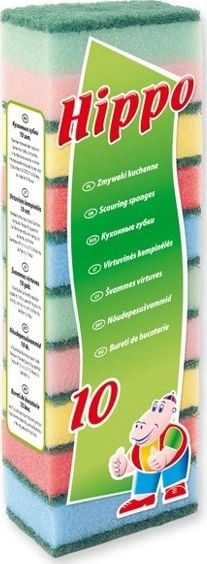 Hippo Gąbki do naczyń 10szt. 1241-uniw