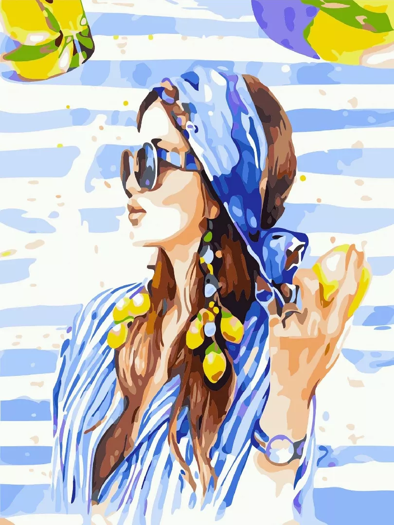 Painting by numbers - Holiday Miss