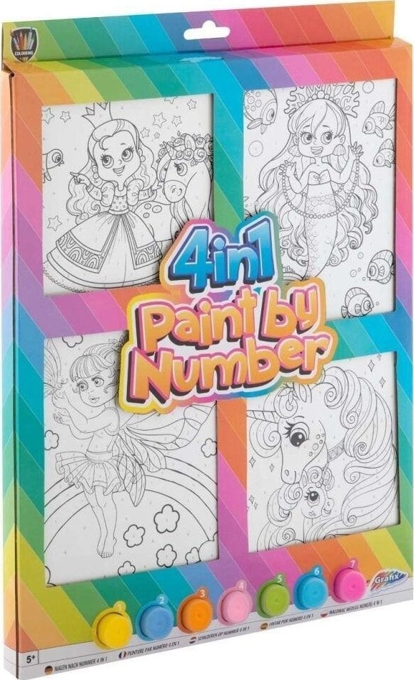 Painting by numbers 4in1 Girls 8715427093420