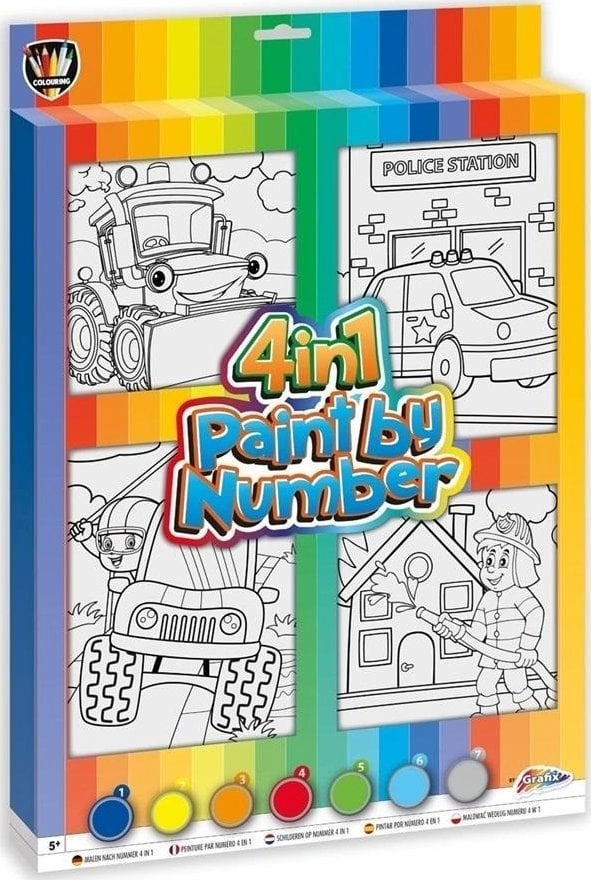 Painting by numbers boys 4in1 8715427093451