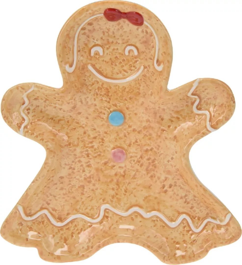 Home Styling Collection Christmas gingerbread-shaped dish