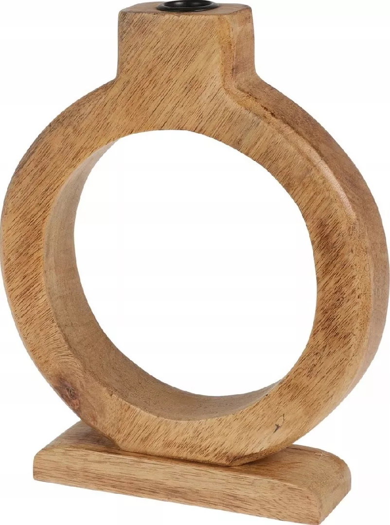 Home Styling Collection Wooden candlestick mango