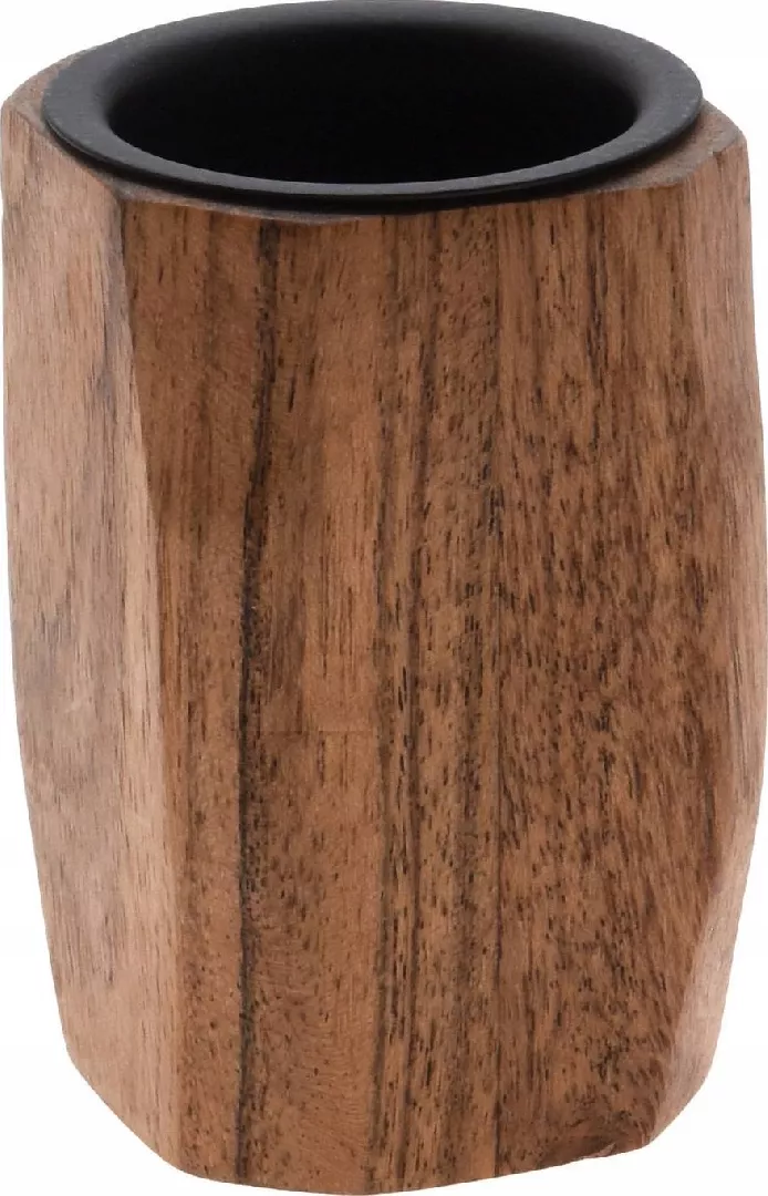 Home Styling Collection Wooden candlestick  acacia