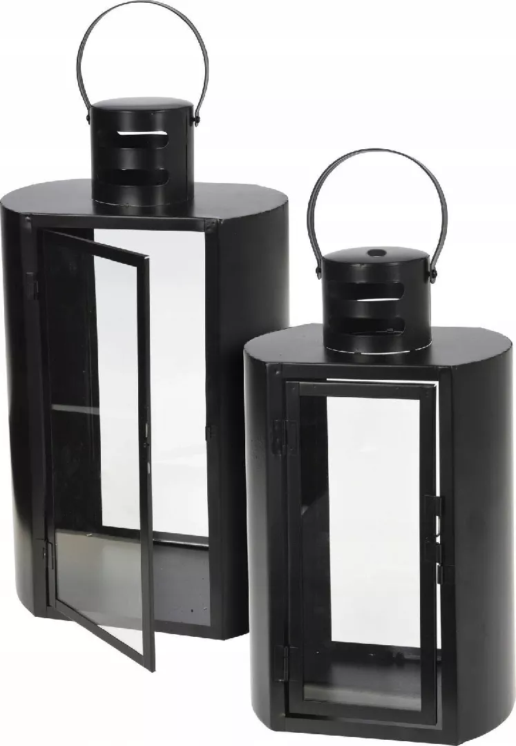 Home Styling Collection Black metal lantern