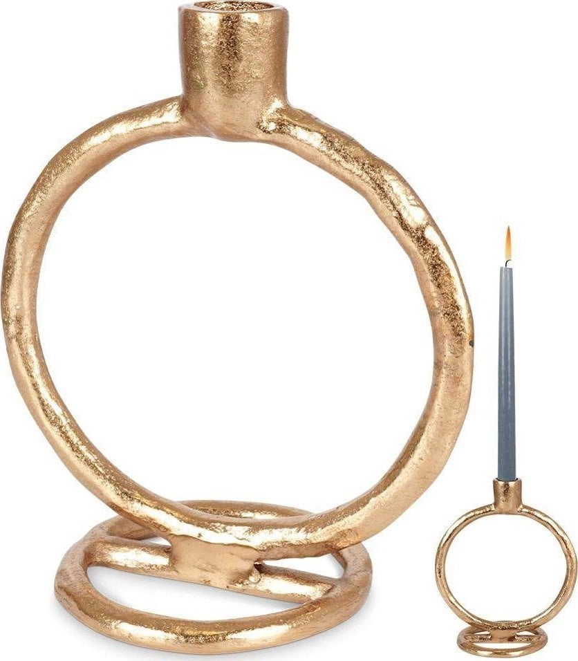 Home Styling Collection Gold aluminum candle