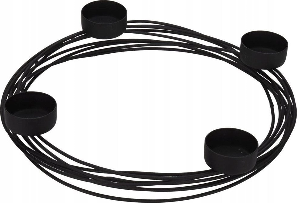 Home Styling Collection Black metal candle