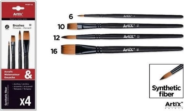 Synthetic brushes 4 pcs 8435464133278