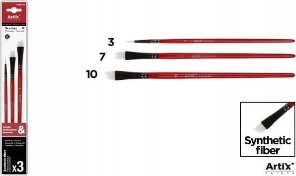 Synthetic brushes 3 pcs 8435464153863