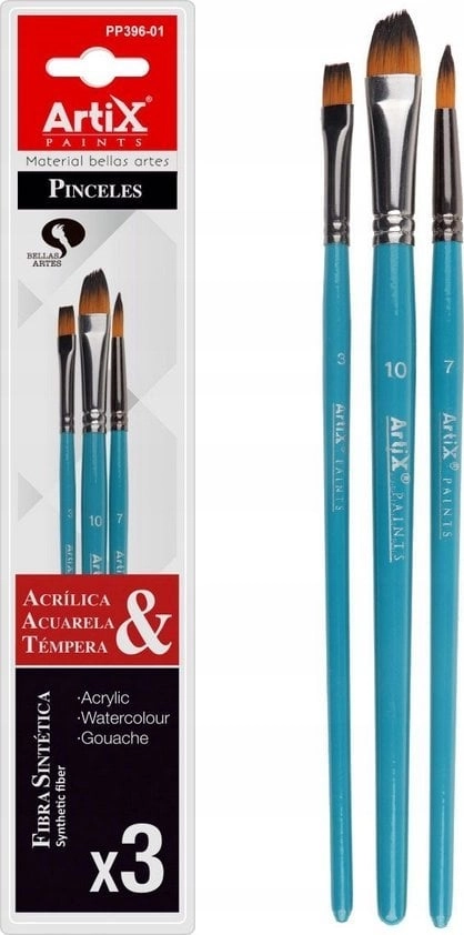 Synthetic brushes 3 pcs 8435464156680