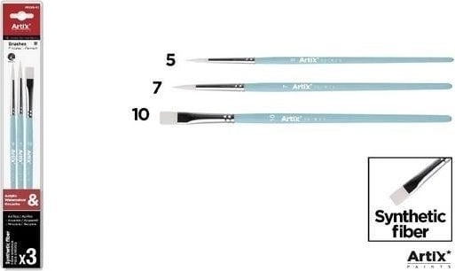 Synthetic brushes 3 pcs 8435464177784
