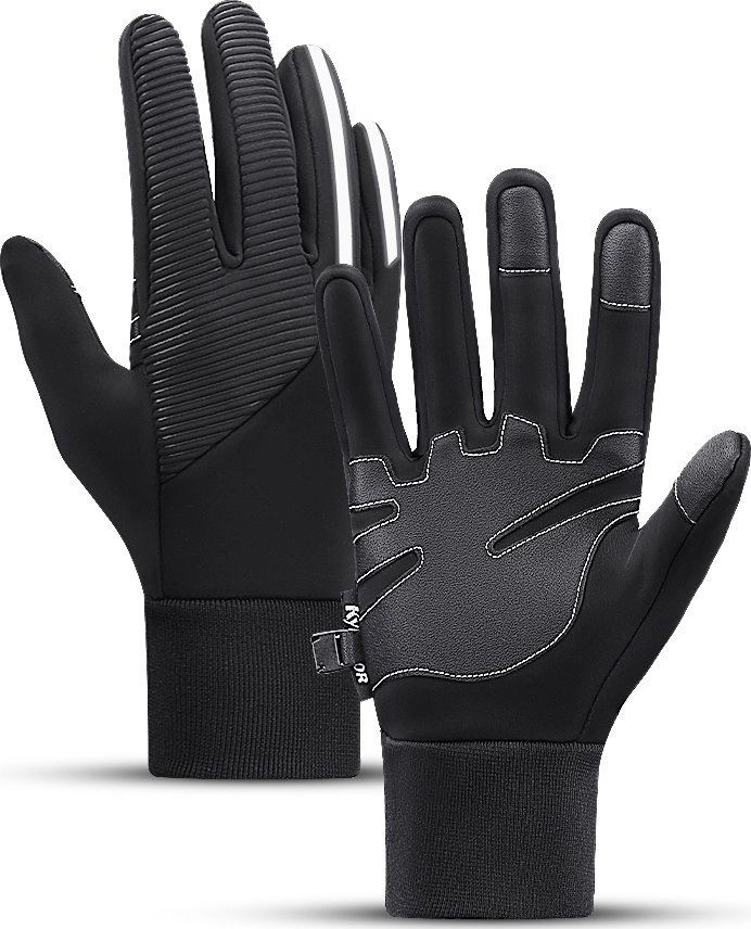 Insulated anti-slip sports phone gloves (size