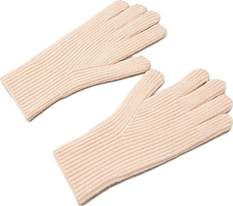 Braided phone gloves with cutouts for