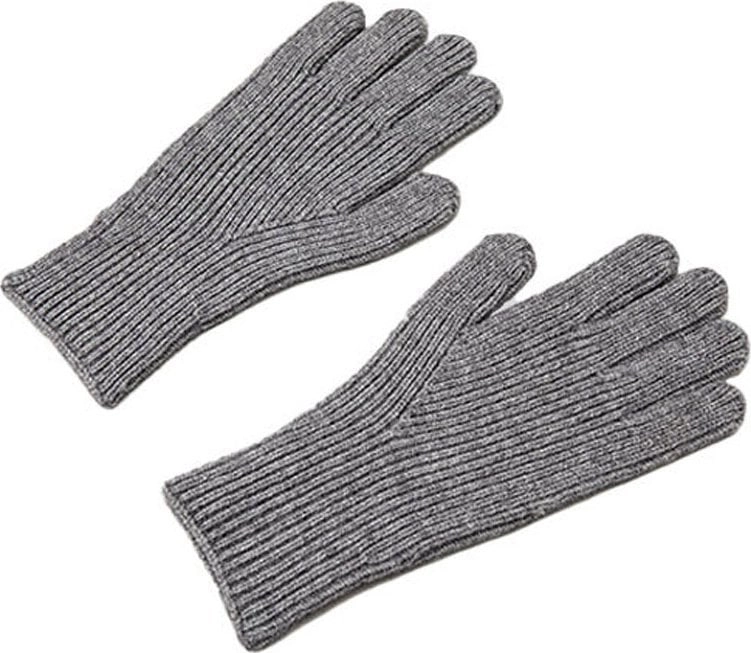 Braided telephone gloves with cut-outs for