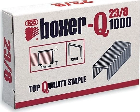 ICO Boxer Zszywki 23/8 galwanizowane 1000