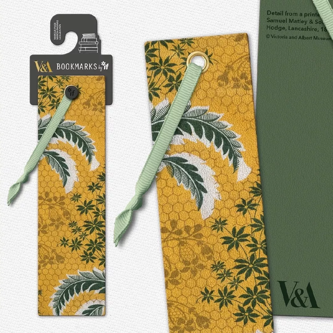 VA bookmark - Leaves on honeycomb