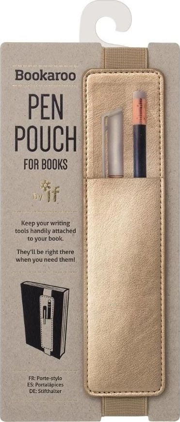 Bookaroo Pen Pouch Gold pen holder