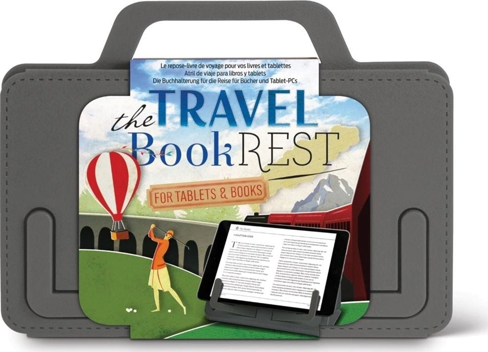 IF Travel BookRest gray tablet book