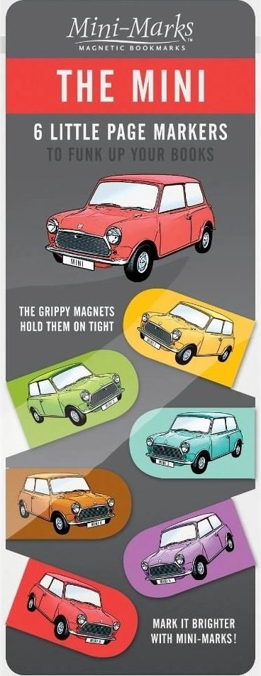 Magnetic car bookmarks - Mini Cooper