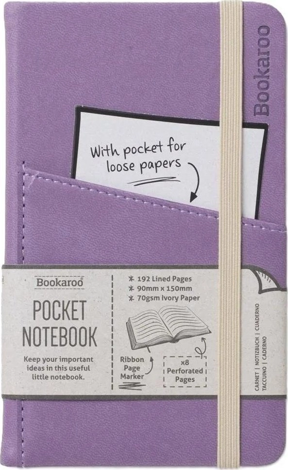 Bookaroo Notebook Journal Pocket A6 -