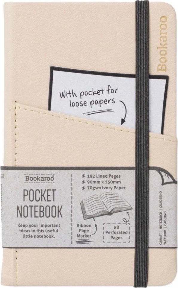 Bookaroo Notebook Journal Pocket A6 -