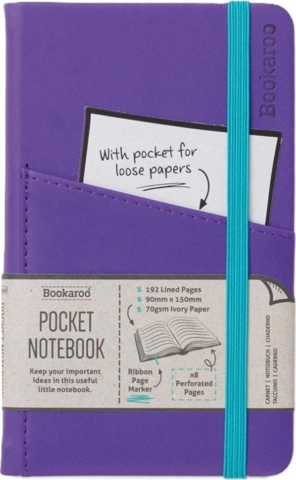Bookaroo Notebook Journal Pocket A6 -