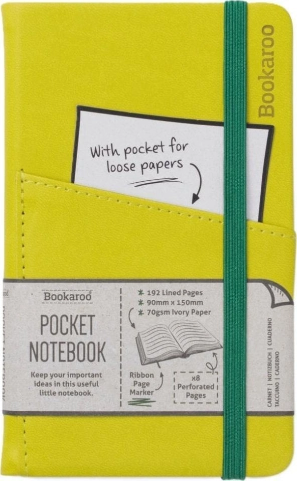 Bookaroo Notebook Journal Pocket A6 -