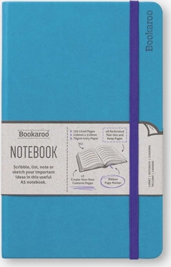 Bookaroo Notebook Journal A5 - Turquoise