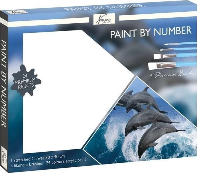 Painting by numbers - Dolphin 30x40cm